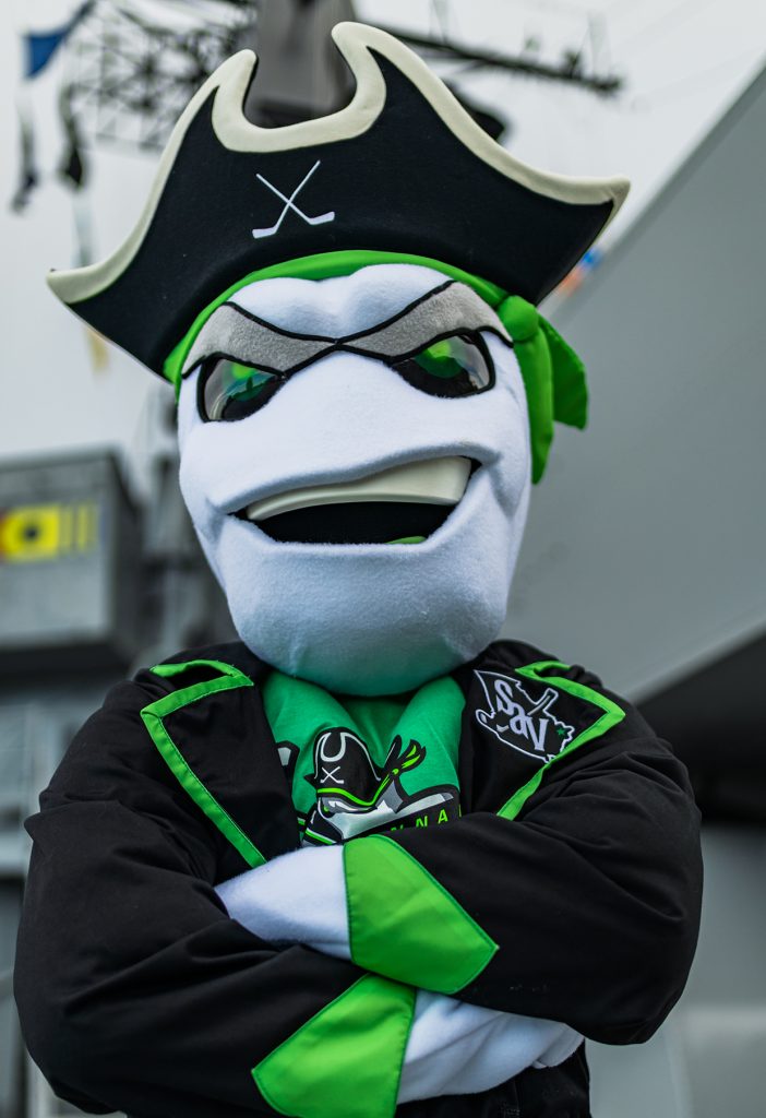October 2022: “Davy” from Savannah Ghost Pirates - Mascots