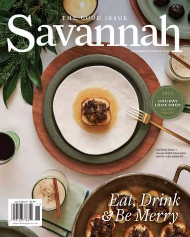 Savannah Magazine November December 2022 Cover