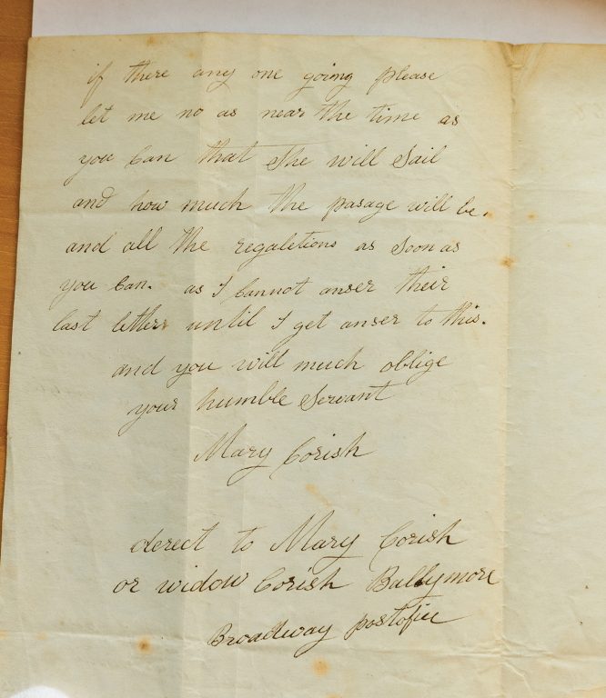 Hand-written historical letter