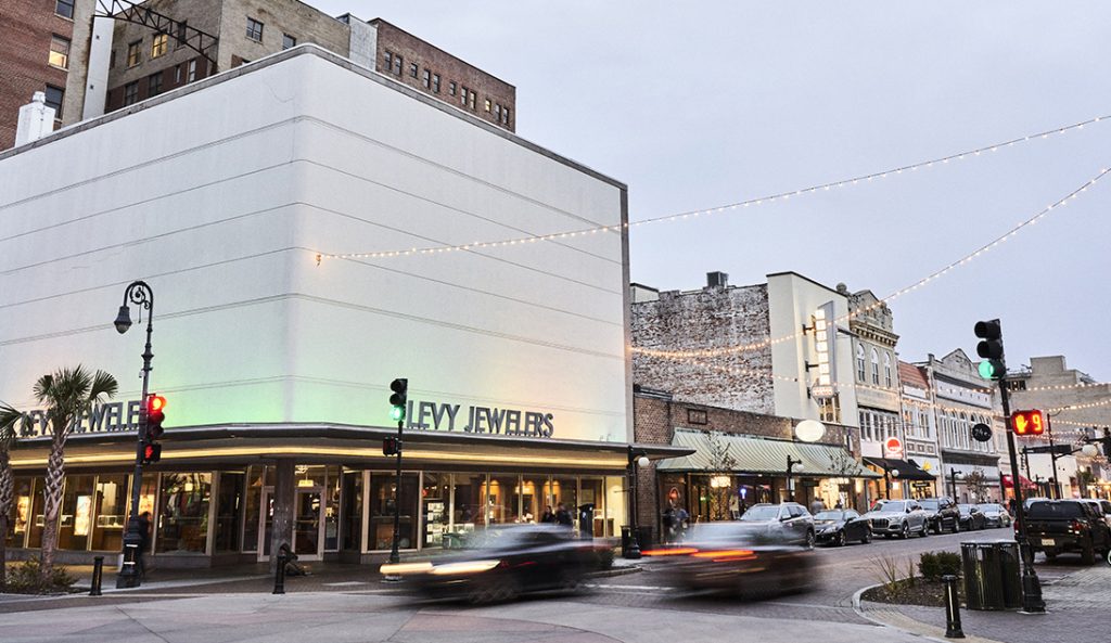 Jewelry store building exterior