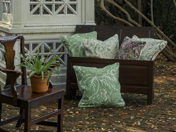 Outdoor pillows in a storage chest