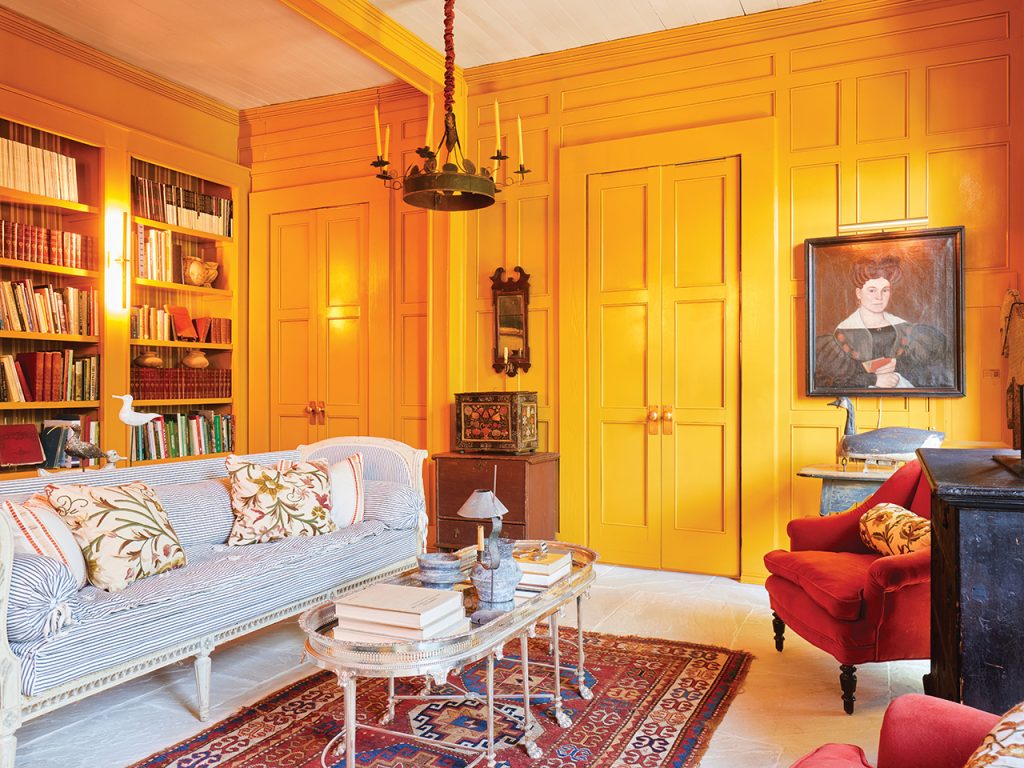 library in an historic home