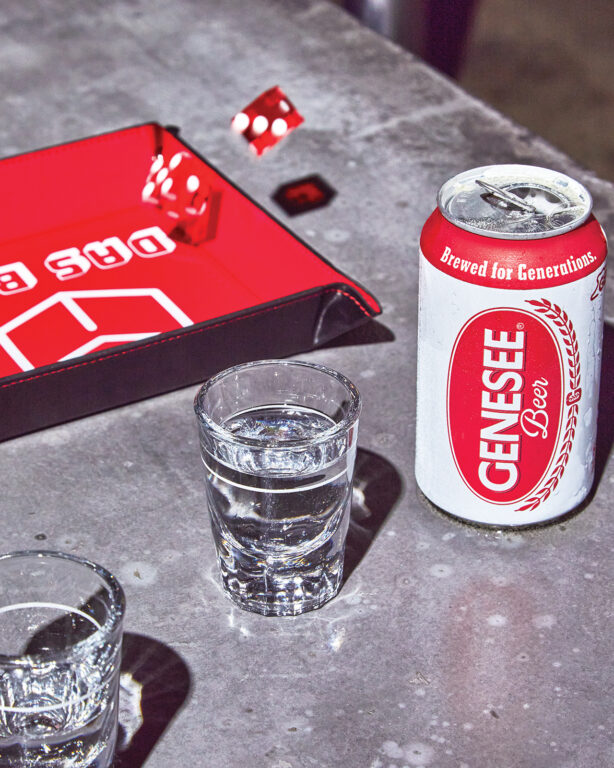 A shot and a beer