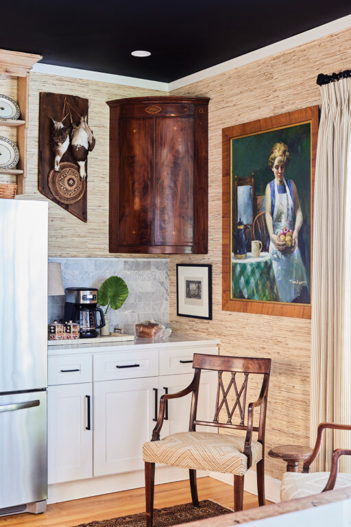 A coffee nook in a kitchen
