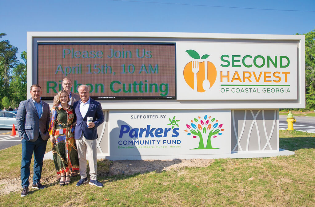 Giving Back: Savannah businessman Greg Parker in front of America's Second Harvest of Coastal Georgia