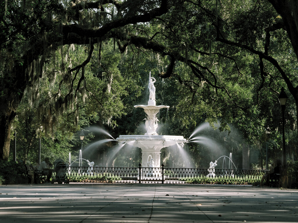 Forsyth Fountain in Savannah, Georgia