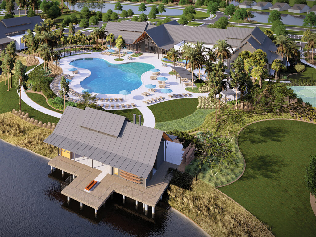 Aerial photo of retirement community