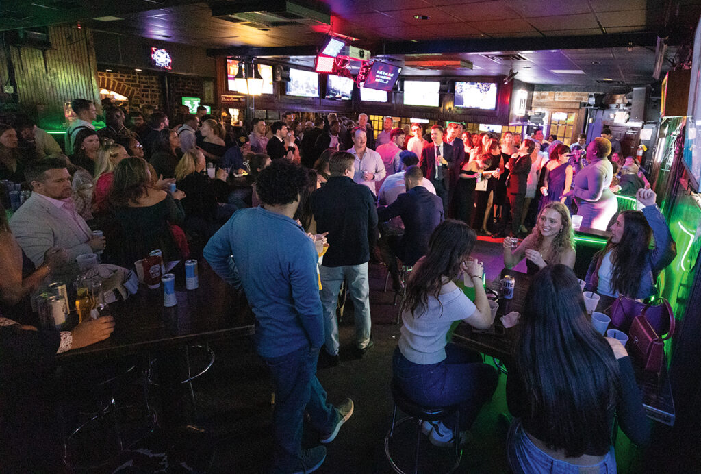 Crowded bar