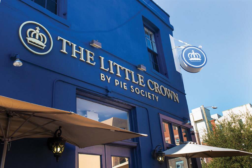 Front of The Little Crown pub
