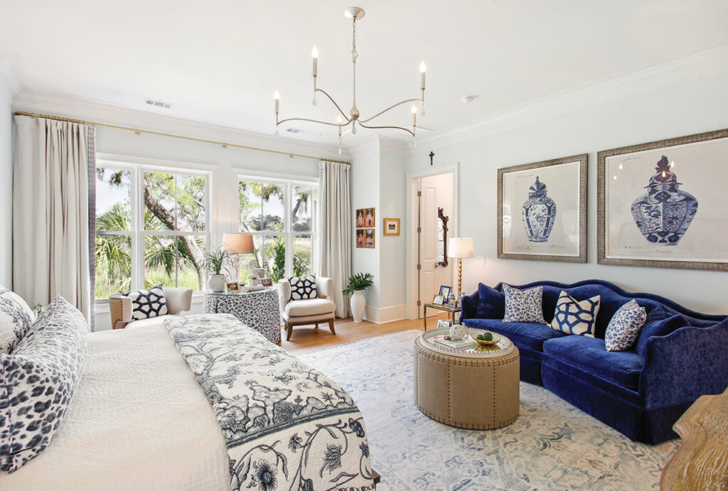 Bedroom suite with sitting area