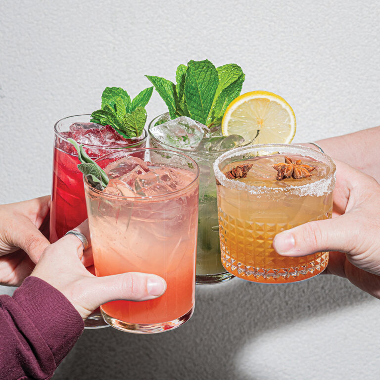 Four craft cocktails
