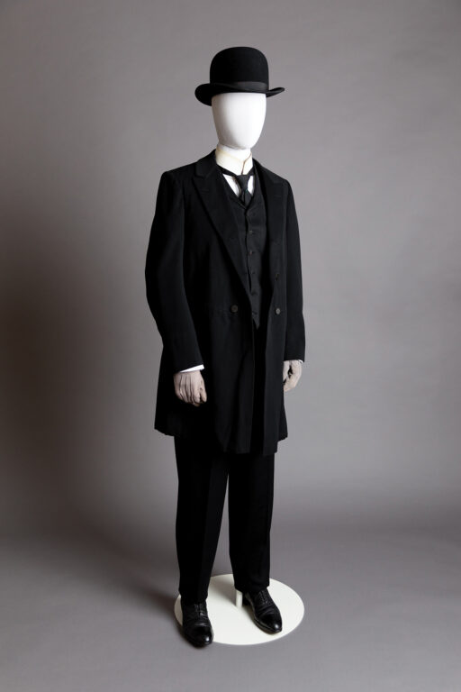 A black suit wardrobe piece from “Albert Nobbs”