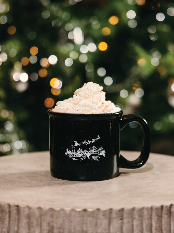 a mug full of whip cream