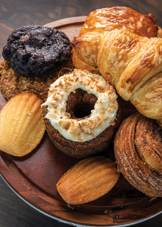 Baked goods on a plate