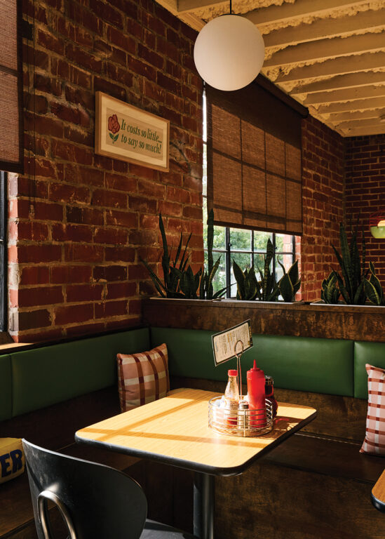 interior of a diner