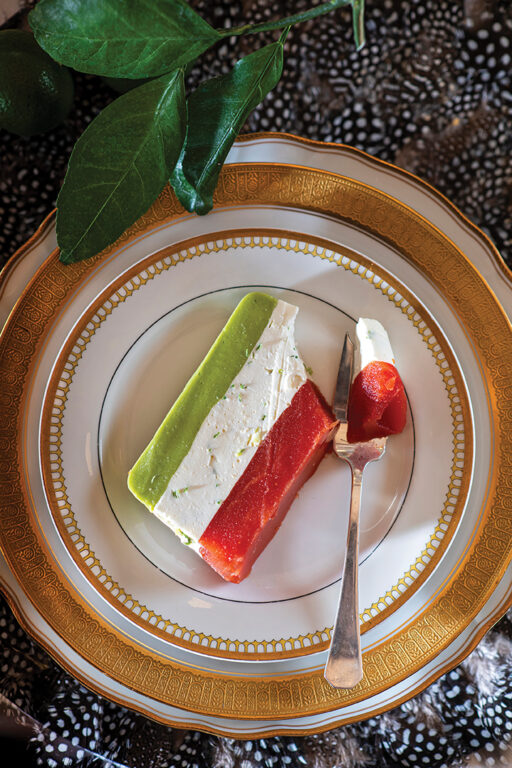 A slice of Tomato Avocado Salad