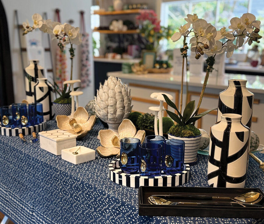 home decor displayed in a shop