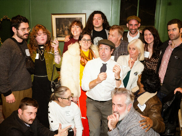 Murder mystery cast in costume