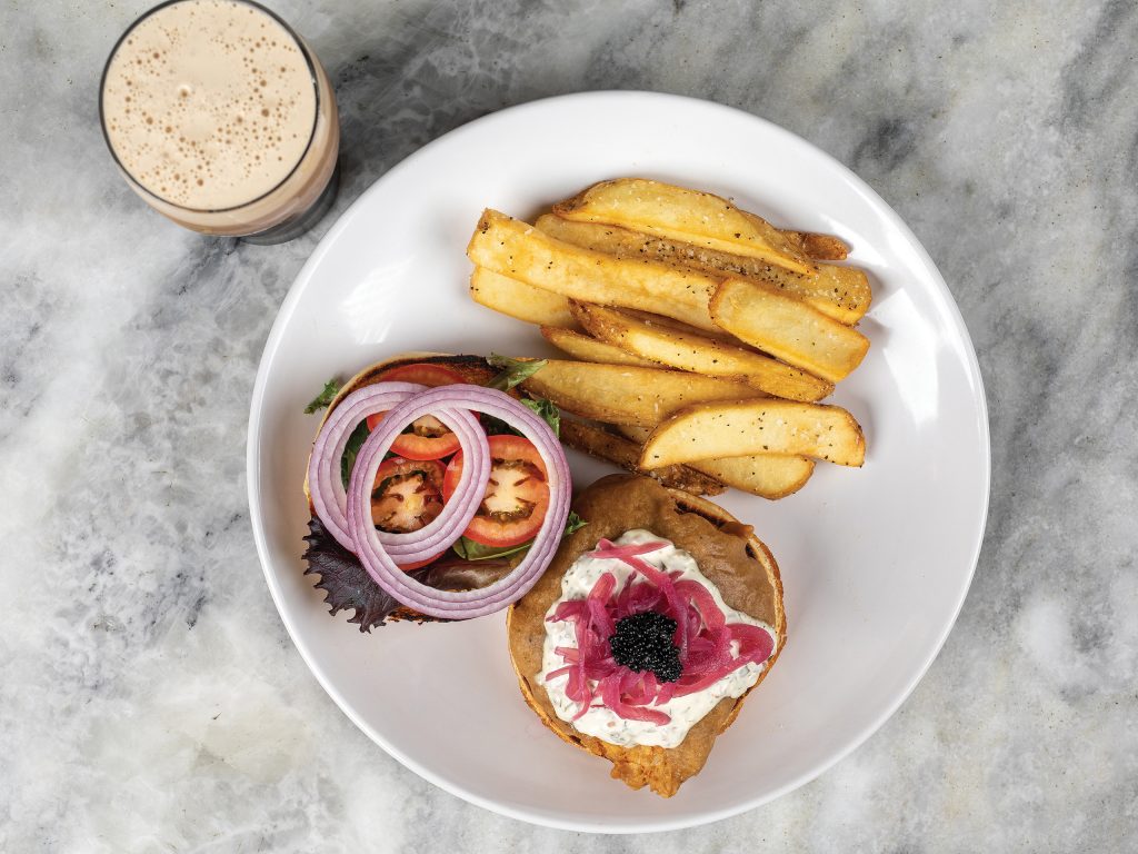 fish sandwich and fries